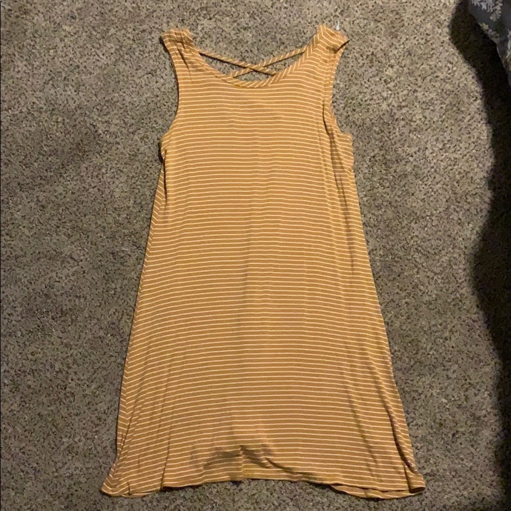 Gold and white dress